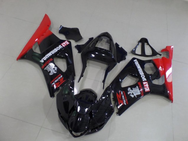 Schwarz und Rot Suzuki GSXR 1000 K3 2003-2004 Motorrad Verkleidungen Schwarz und Rot Suzuki GSXR 1000 K3 2003-2004 Motorrad Verkleidungen