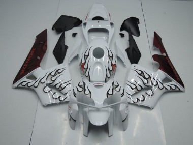 Schwarze Flamme Honda CBR 600 RR 2005-2006 Motorrad Verkleidungen