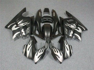 Schwarze Weiße Flamme Honda CBR 600 F3 1995-1998 Motorrad Verkleidungen
