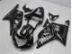 Schwarze Weiße Flamme Suzuki GSXR 600 / 750 K1 K2 K3 2001-2003 Motorrad Verkleidungen Schwarze Weiße Flamme Suzuki GSXR 600 / 750 K1 K2 K3 2001-2003 Motorrad Verkleidungen
