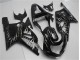 Schwarze Weiße Flamme Suzuki GSXR 600 / 750 K1 K2 K3 2001-2003 Motorrad Verkleidungen Schwarze Weiße Flamme Suzuki GSXR 600 / 750 K1 K2 K3 2001-2003 Motorrad Verkleidungen