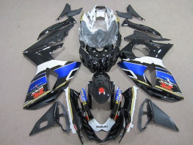 Schwarzer Dunkel Hund Suzuki GSXR 1000 K9 2009-2016 Motorrad Verkleidungen