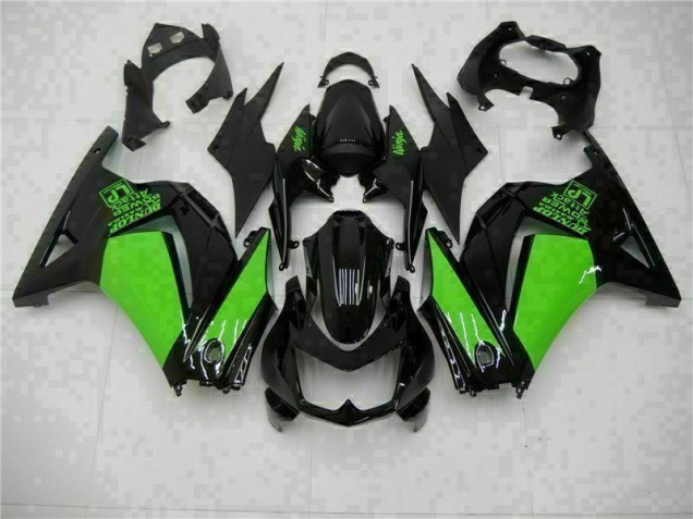Schwarzer Grün Ninja Kawasaki EX250 2008-2012 Motorrad Verkleidungen Schwarzer Grün Ninja Kawasaki EX250 2008-2012 Motorrad Verkleidungen