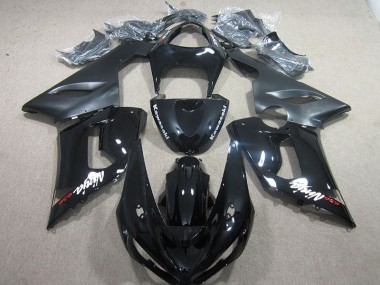 Schwarzer Ninja 636 Kawasaki ZX6R 2005-2006 Motorrad Verkleidungen