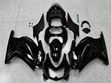Schwarzer Ninja Kawasaki EX250 2008-2012 Motorrad Verkleidungen