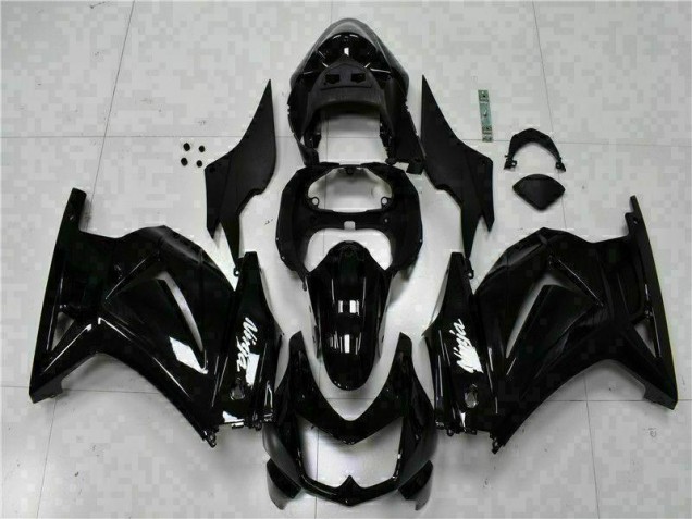 Schwarzer Ninja Kawasaki EX250 2008-2012 Motorrad Verkleidungen Schwarzer Ninja Kawasaki EX250 2008-2012 Motorrad Verkleidungen