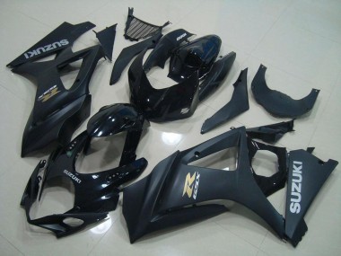 Schwarzer OEM Stil Suzuki GSXR 1000 K7 2007-2008 Motorrad Verkleidungen