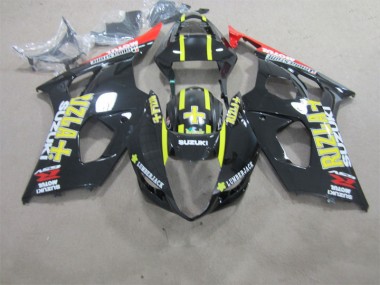 Schwarzer Rizla Suzuki GSXR 1000 K3 2003-2004 Motorrad Verkleidungen