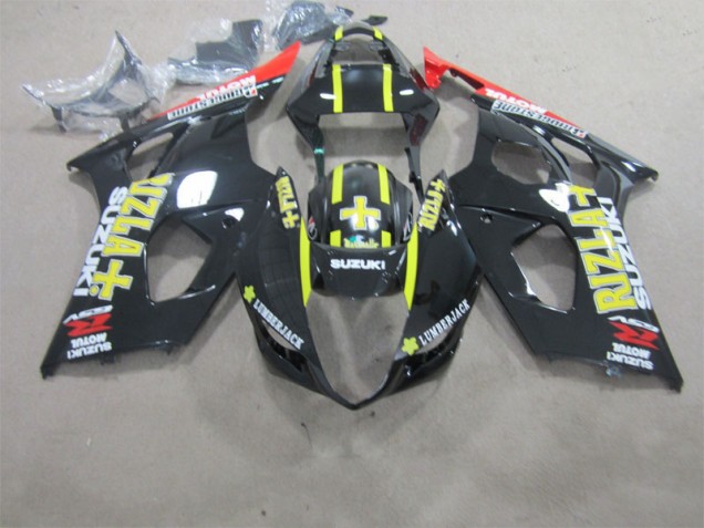 Schwarzer Rizla Suzuki GSXR 1000 K3 2003-2004 Motorrad Verkleidungen Schwarzer Rizla Suzuki GSXR 1000 K3 2003-2004 Motorrad Verkleidungen