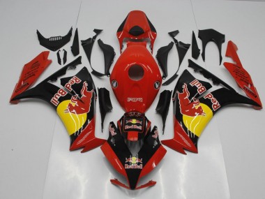 Schwarzer Rot Bull Honda CBR 1000 RR 2012-2016 Motorrad Verkleidungen