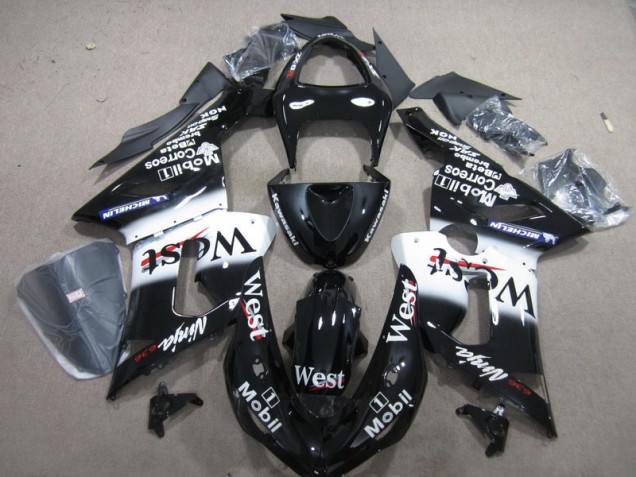 Schwarzer West Mobil Ninja 636 Kawasaki ZX6R 2005-2006 Motorrad Verkleidungen Schwarzer West Mobil Ninja 636 Kawasaki ZX6R 2005-2006 Motorrad Verkleidungen