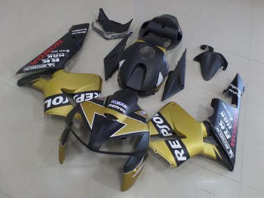 Schwarzgold Repsol Honda CBR 600 RR 2005-2006 Motorrad Verkleidungen