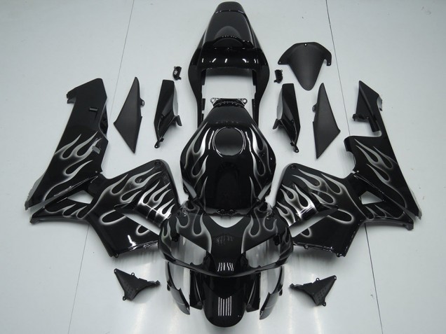 Silber Flamme Honda CBR 600 RR 2005-2006 Motorrad Verkleidungen Silber Flamme Honda CBR 600 RR 2005-2006 Motorrad Verkleidungen