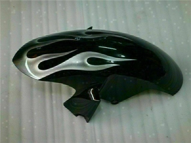 Silber Flamme Schwarz Yamaha R6 2006-2007 Motorrad Verkleidungen Silber Flamme Schwarz Yamaha R6 2006-2007 Motorrad Verkleidungen