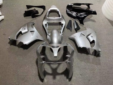 Silber Glänzend Schwarz Kawasaki ZX9R 2002-2003 Motorrad Verkleidungen