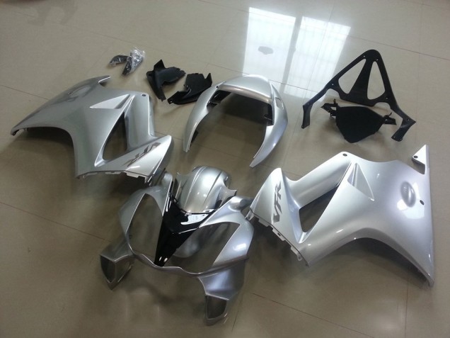 Silber Honda VFR 800 2002-2013 Motorrad Verkleidungen Silber Honda VFR 800 2002-2013 Motorrad Verkleidungen