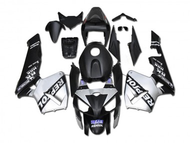 Silber Repsol Schwarz Honda CBR 600 RR 2005-2006 Motorrad Verkleidungen