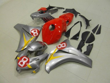 Silber Rot 8 Honda CBR 1000 RR 2008-2011 Motorrad Verkleidungen