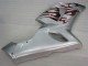 Silber Rot Flammen Kawasaki ZX6R 2005-2006 Motorrad Verkleidungen Silber Rot Flammen Kawasaki ZX6R 2005-2006 Motorrad Verkleidungen