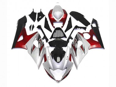 Silber Rot Schwarz Suzuki GSXR 1000 K5 2005-2006 Motorrad Verkleidungen