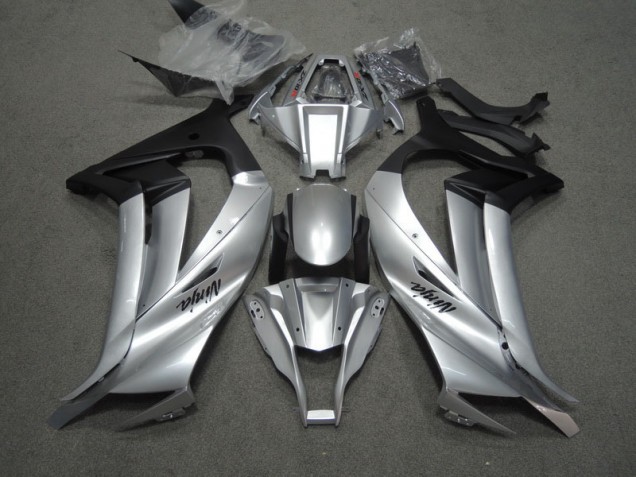 Silber Schwarz Ninja Kawasaki ZX10R 2011-2015 Motorrad Verkleidungen Silber Schwarz Ninja Kawasaki ZX10R 2011-2015 Motorrad Verkleidungen