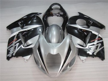 Silber Schwarz Suzuki GSXR 1300 Hayabusa 1996-2007 Motorrad Verkleidungen