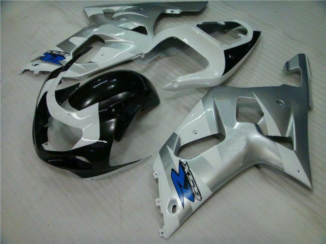 Silber Schwarz Suzuki GSXR 600 / 750 K1 K2 K3 2001-2003 Motorrad Verkleidung Silber Schwarz Suzuki GSXR 600 / 750 K1 K2 K3 2001-2003 Motorrad Verkleidung