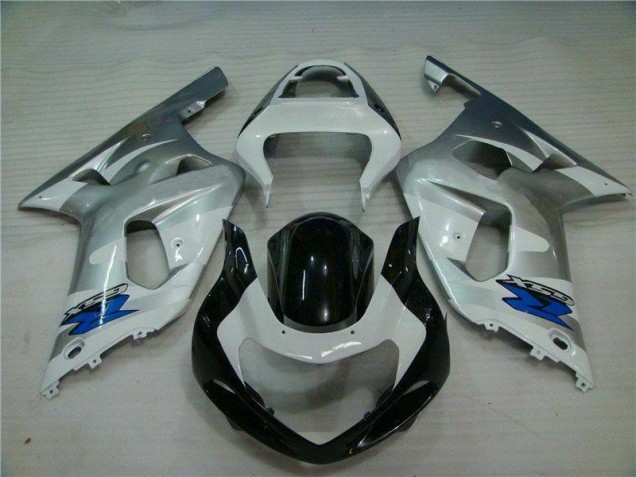 Silber Schwarz Suzuki GSXR 600 / 750 K1 K2 K3 2001-2003 Motorrad Verkleidung Silber Schwarz Suzuki GSXR 600 / 750 K1 K2 K3 2001-2003 Motorrad Verkleidung