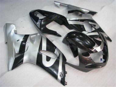 Silber Schwarz Suzuki GSXR 600 / 750 K1 K2 K3 2001-2003 Motorrad Verkleidungen