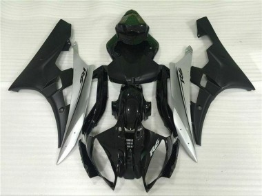 Silber Schwarz Yamaha R6 2006-2007 Motorrad Verkleidungen & Plastik
