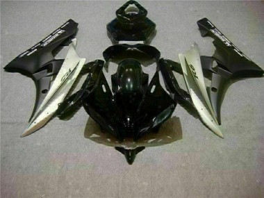 Silber Schwarz Yamaha R6 2006-2007 Motorrad Vollverkleidung
