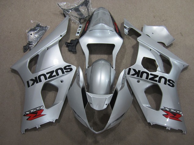 Silber Suzuki GSXR 1000 K3 2003-2004 Motorrad Verkleidung Silber Suzuki GSXR 1000 K3 2003-2004 Motorrad Verkleidung
