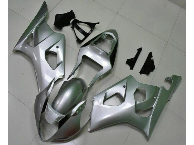 Silber Suzuki GSXR 1000 K3 2003-2004 Motorrad Verkleidungen Komplett Sets Silber Suzuki GSXR 1000 K3 2003-2004 Motorrad Verkleidungen Komplett Sets