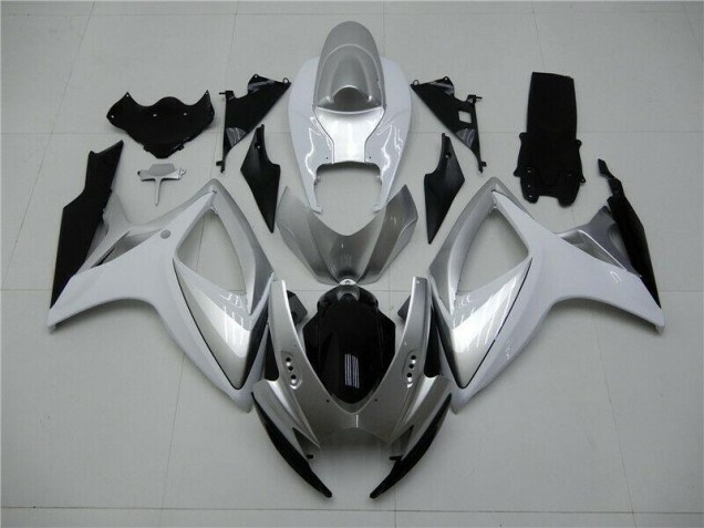 Silber Suzuki GSXR 600 / 750 K6 2006-2007 Motorrad Verkleidung Silber Suzuki GSXR 600 / 750 K6 2006-2007 Motorrad Verkleidung