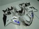 Silber Weiß Suzuki GSXR 1000 K9 2009-2016 Motorrad Verkleidungen Silber Weiß Suzuki GSXR 1000 K9 2009-2016 Motorrad Verkleidungen