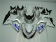Silber Weiß Suzuki GSXR 1000 K9 2009-2016 Motorrad Verkleidungen Silber Weiß Suzuki GSXR 1000 K9 2009-2016 Motorrad Verkleidungen
