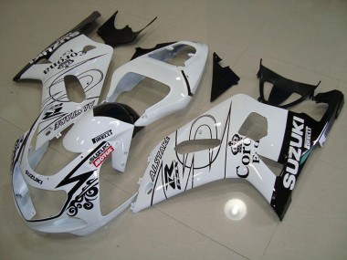 Weiß Alstare Motul Suzuki GSXR 750 K1 K2 K3 2001-2003 Motorrad Verkleidungen