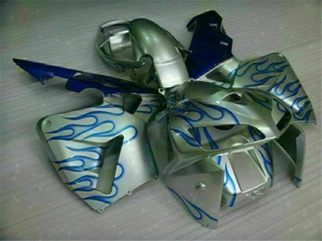 Weiß Blau Flamme Honda CBR 600 RR 2005-2006 Motorrad Verkleidungen