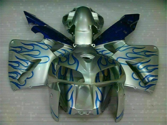 Weiß Blau Flamme Honda CBR 600 RR 2005-2006 Motorrad Verkleidungen