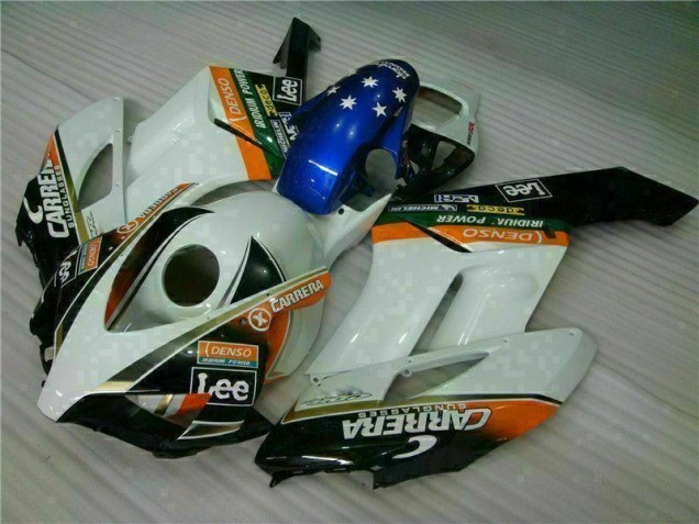 Weiß Blau Honda CBR 1000 RR 2004-2005 Motorrad Verkleidungen Weiß Blau Honda CBR 1000 RR 2004-2005 Motorrad Verkleidungen