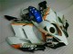 Weiß Blau Honda CBR 1000 RR 2004-2005 Motorrad Verkleidungen Weiß Blau Honda CBR 1000 RR 2004-2005 Motorrad Verkleidungen