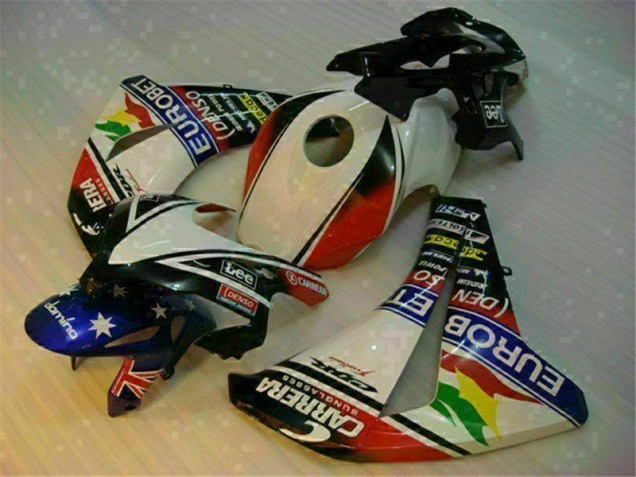Weiß Blau Honda CBR 1000 RR 2008-2011 Motorrad Vollverkleidung Weiß Blau Honda CBR 1000 RR 2008-2011 Motorrad Vollverkleidung
