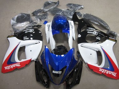 Weiß Blau Makita Suzuki GSXR 1300 Hayabusa 2008-2019 Motorrad Verkleidungen