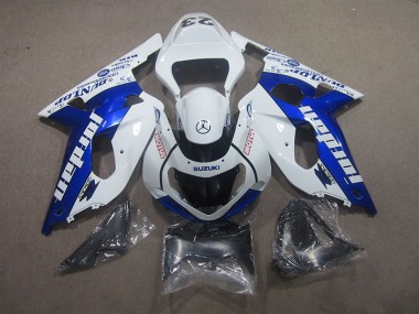 Weiß Blau Motul Suzuki GSXR 600 K1 K2 K3 2001-2003 Motorrad Verkleidung
