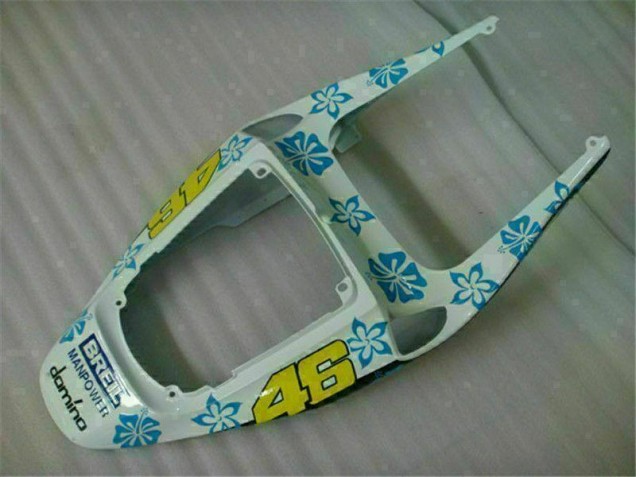 Weiß Blau Nastro Azzurro 46 Honda CBR 600 RR 2005-2006 Motorrad Verkleidung Weiß Blau Nastro Azzurro 46 Honda CBR 600 RR 2005-2006 Motorrad Verkleidung