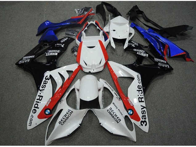 Weiß Blau Rot BMW S1000RR 2009-2014 Motorrad Verkleidungen Weiß Blau Rot BMW S1000RR 2009-2014 Motorrad Verkleidungen