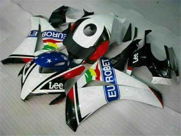 Weiß Blau Rot Eurobet Lee Honda CBR 1000 RR 2008-2011 Motorrad Verkleidungen Weiß Blau Rot Eurobet Lee Honda CBR 1000 RR 2008-2011 Motorrad Verkleidungen