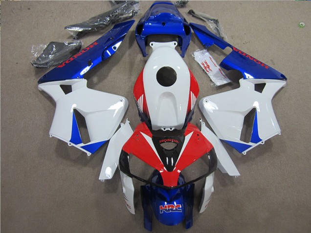 Weiß Blau Rot HRC Honda CBR 600 RR 2005-2006 Motorrad Verkleidung Weiß Blau Rot HRC Honda CBR 600 RR 2005-2006 Motorrad Verkleidung