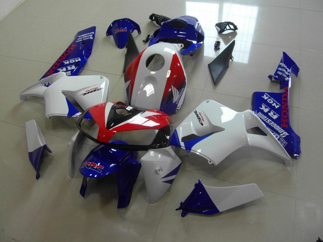 Weiß Blau Rot HRC Honda CBR 600 RR 2005-2006 Motorrad Verkleidungen Weiß Blau Rot HRC Honda CBR 600 RR 2005-2006 Motorrad Verkleidungen