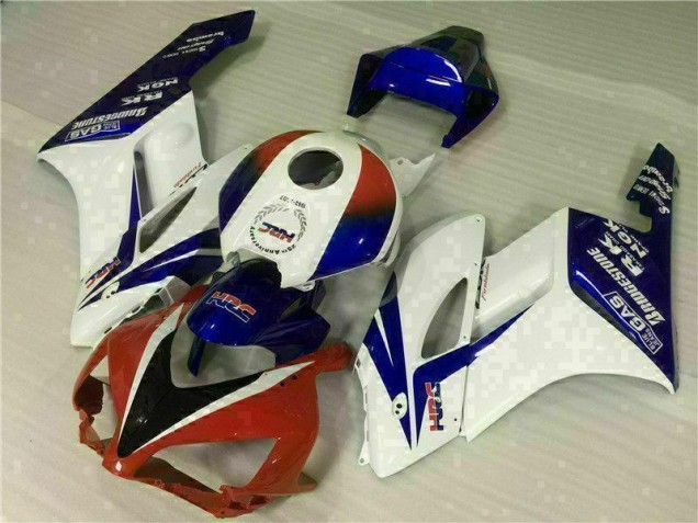 Weiß Blau Rot Honda CBR 1000 RR 2004-2005 Motorrad Verkleidungen Weiß Blau Rot Honda CBR 1000 RR 2004-2005 Motorrad Verkleidungen